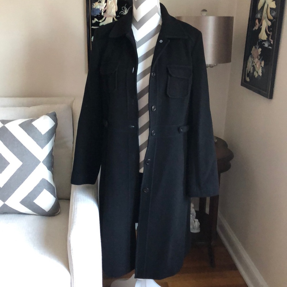 🎉 Kenneth Cole Black Wool Coat